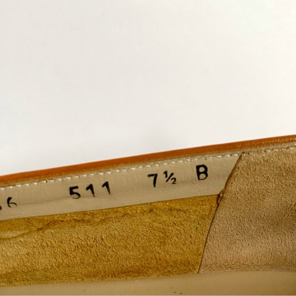 SALVATORE FERRAGAMO BROWN CROC LEATHER GOLD LOGO CHAIN LOAFERS SHOES - Picture 11 of 12